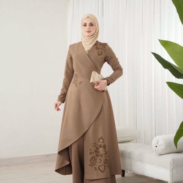 Floral Embroidered Modest Set